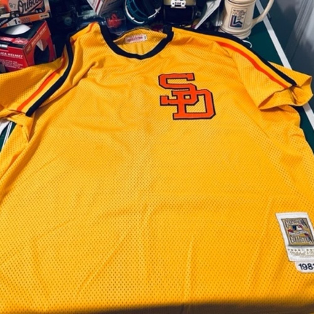 San Diego Padres MLB Mitchell & Ness 1983 Sewn Numbered Jersey